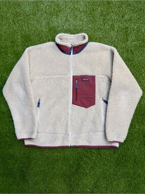 Patagonia Retro-X Fleece Jacket Natural/Sequoia Red